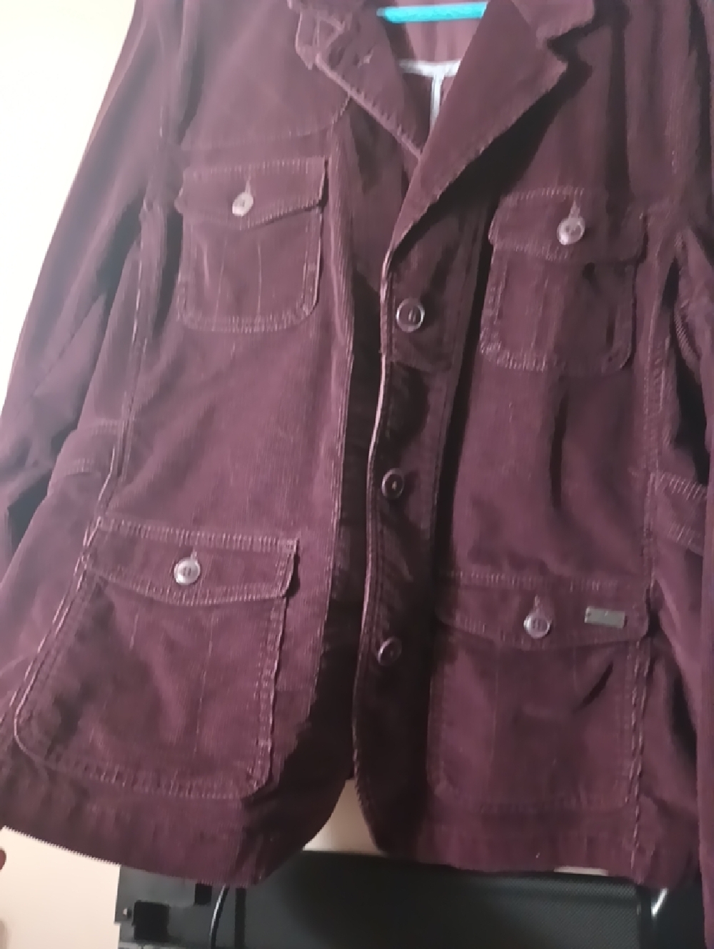 Corduroy Jacket - Dark Plum View 6